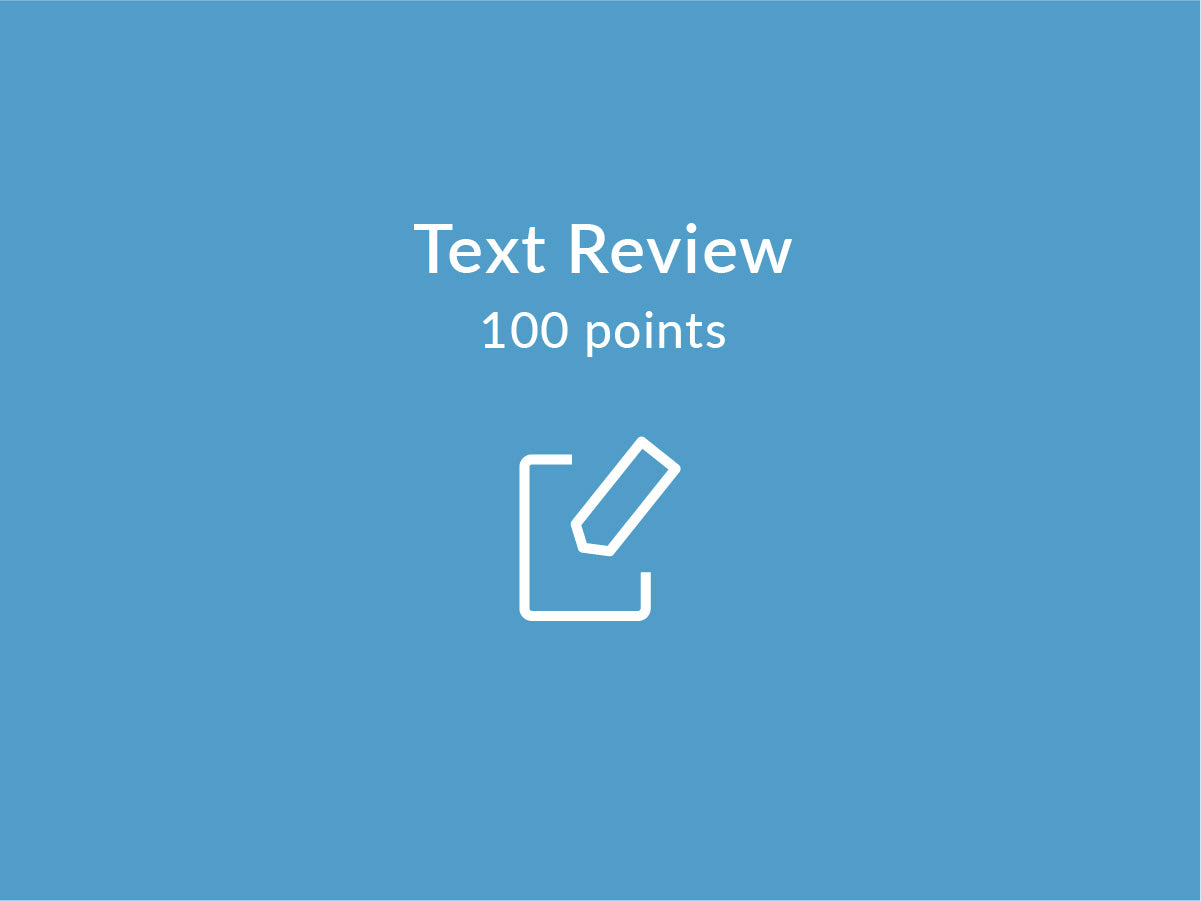 100 points for text review at cureaquagel.com