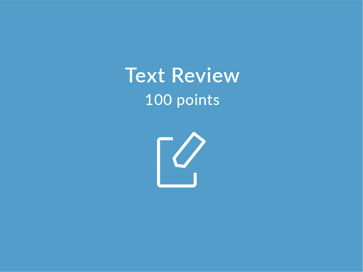 100 points for text review at cureaquagel.com